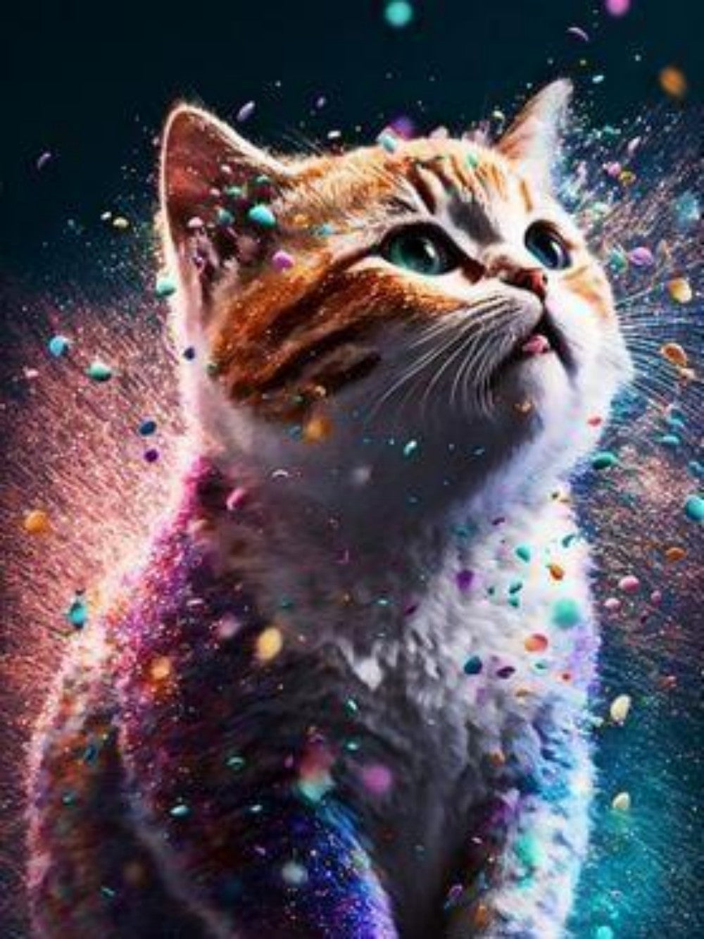 Colorful Cat | Diamond Painting