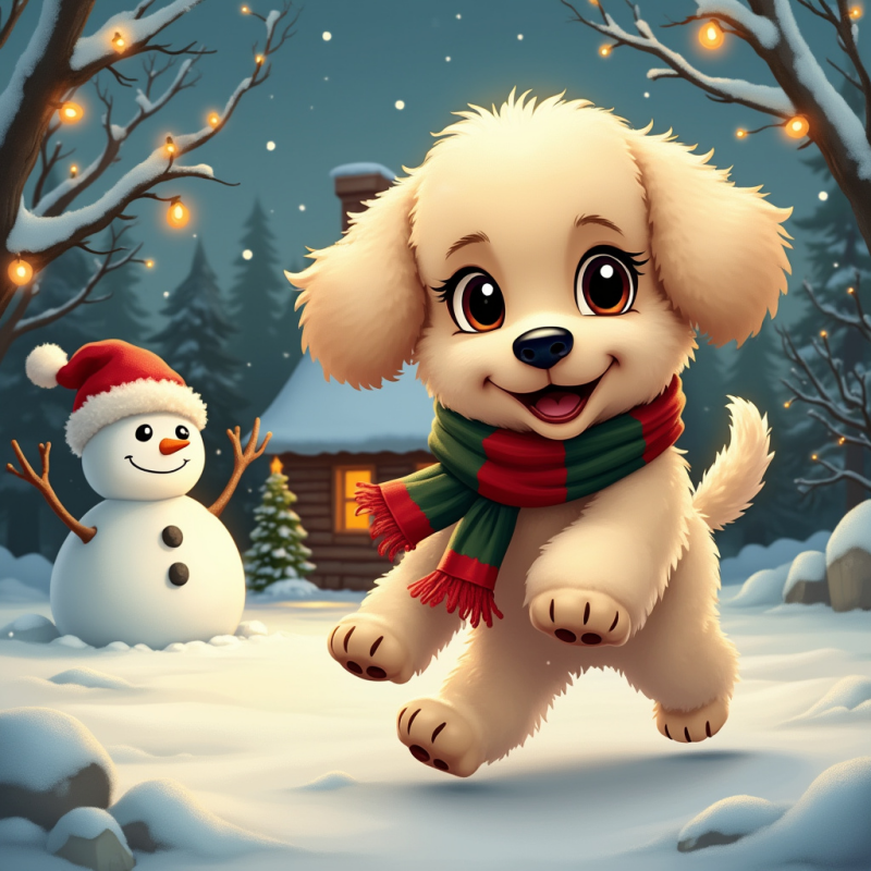 Christmas Dog | Diamond Painting