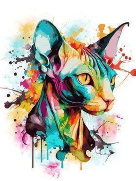 Colorful Cat | Diamond Painting