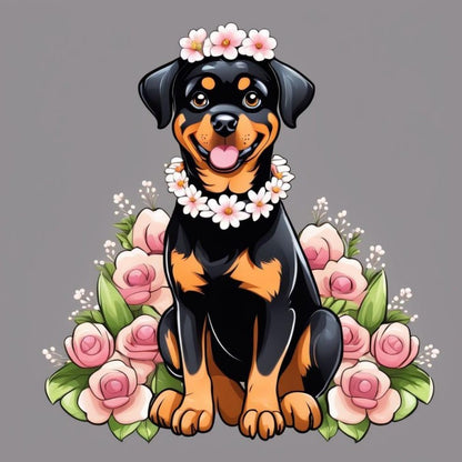 Rottweiler Dog | Diamond Painting