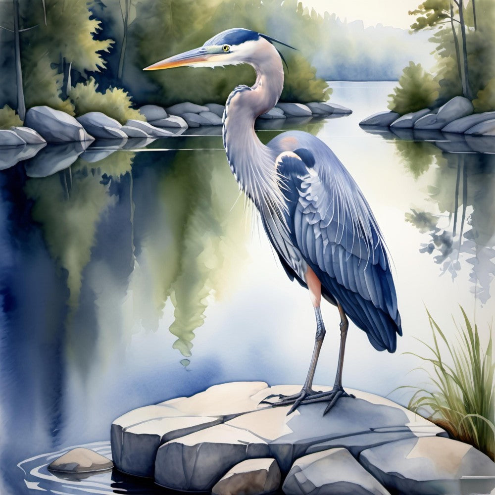 Blue Heron | Diamond Painting