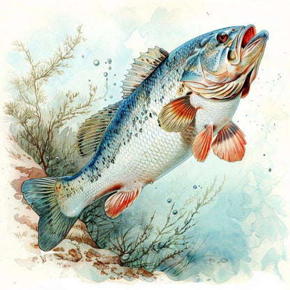 Bass Fish | Diamond Painting
