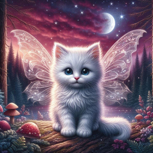 White Cat | Diamond Painting