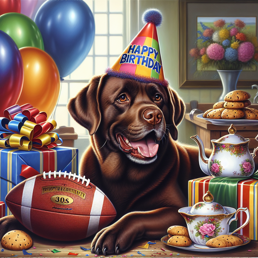 Chocolate Labrador Dog | Diamond Painting
