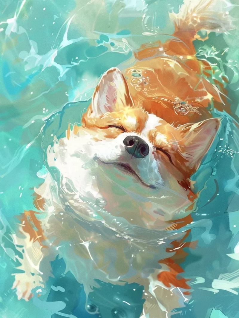 Underwater Dog | Diamond Painting