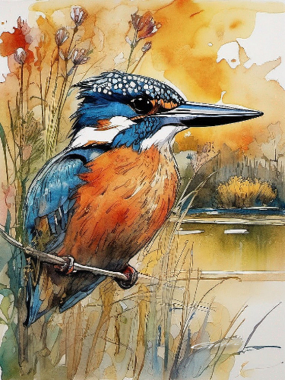 Kingfisher | Diamond Painting