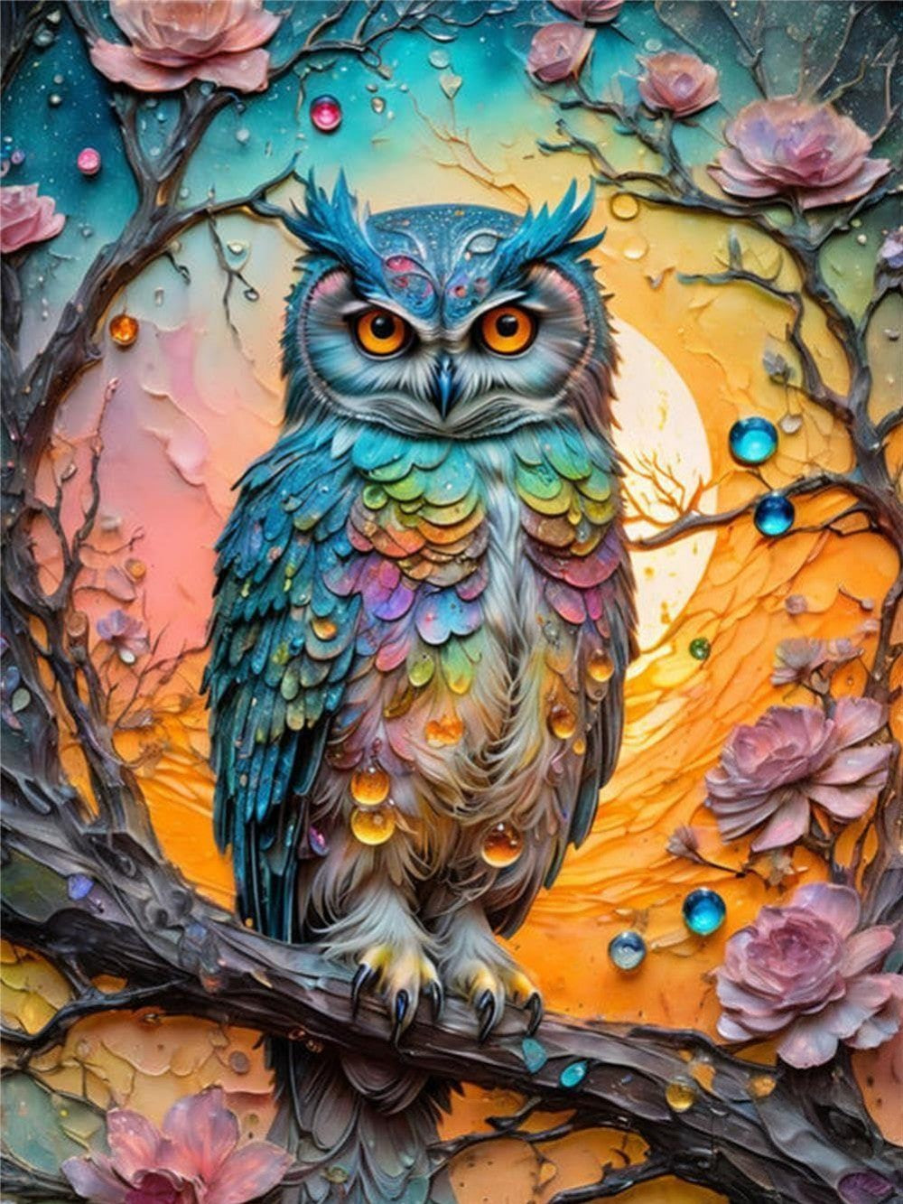 Colorful Owl | Diamond Painting