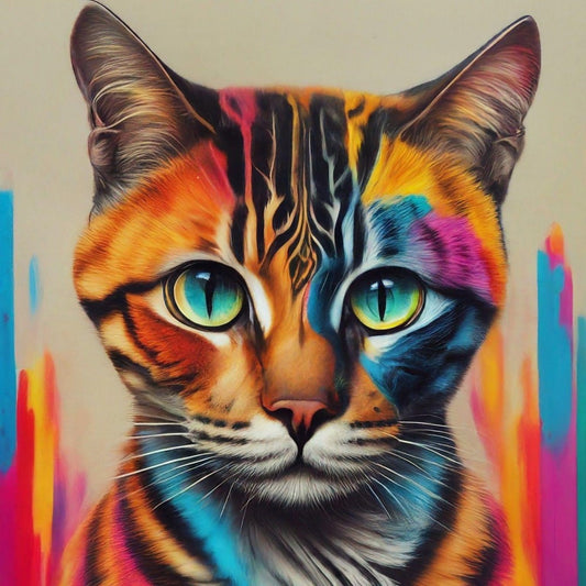 Colorful Cat | Diamond Painting