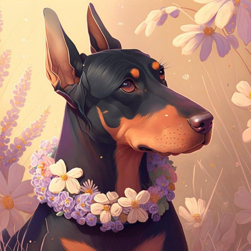 Dog Doberman | Diamond Painting