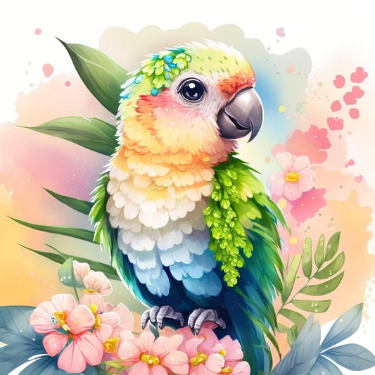 Rainbow Parrots | Diamond Painting