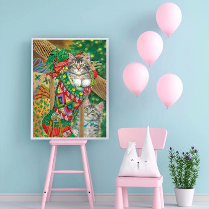 Christmas Cat | Diamond Painting