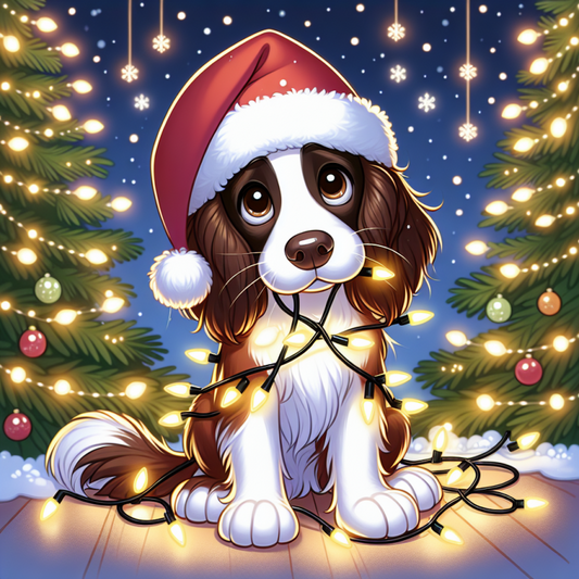 Christmas Dog | Diamond Painting