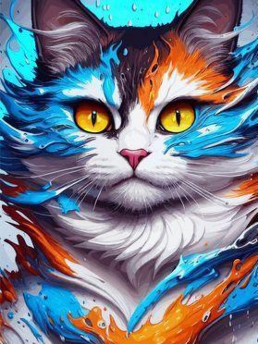 Colorful Cat | Diamond Painting