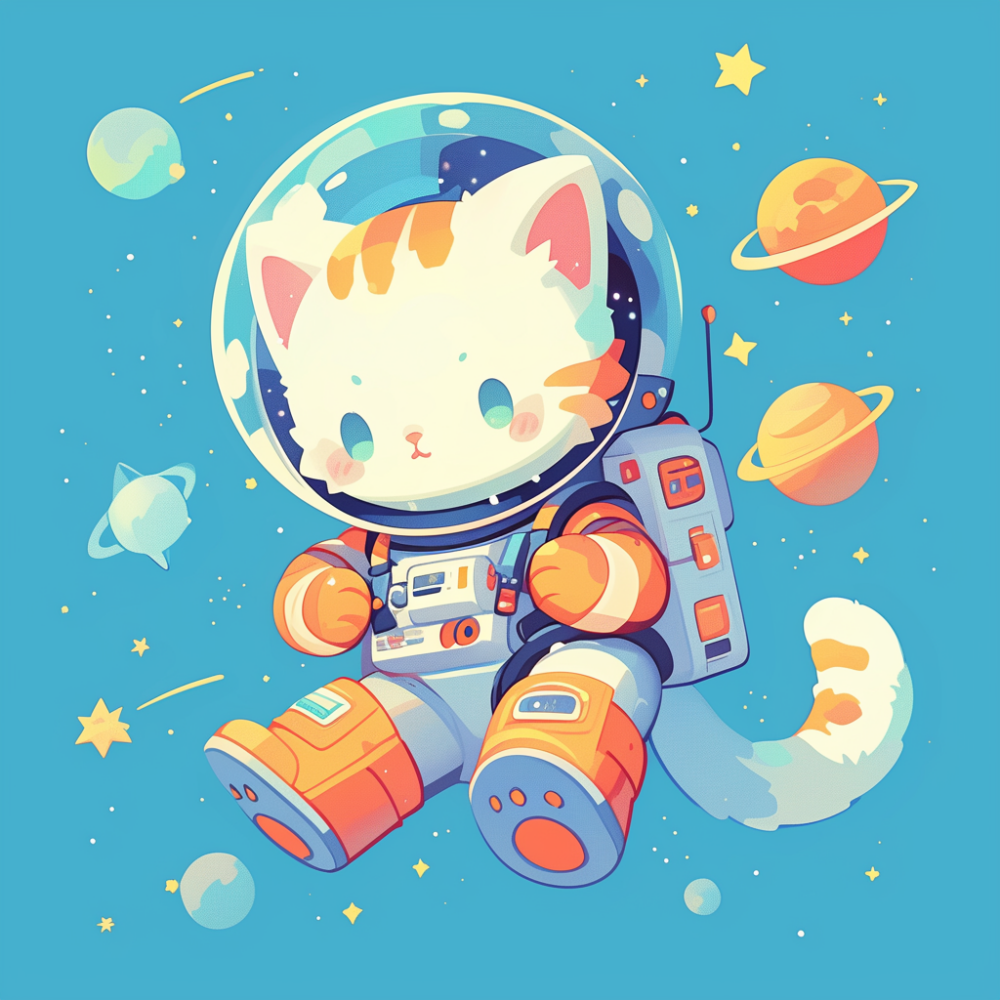 Cats in Space | Diamond Painting