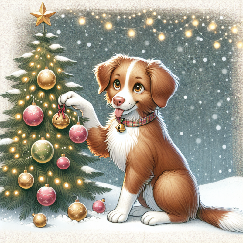 Christmas Dog | Diamond Painting