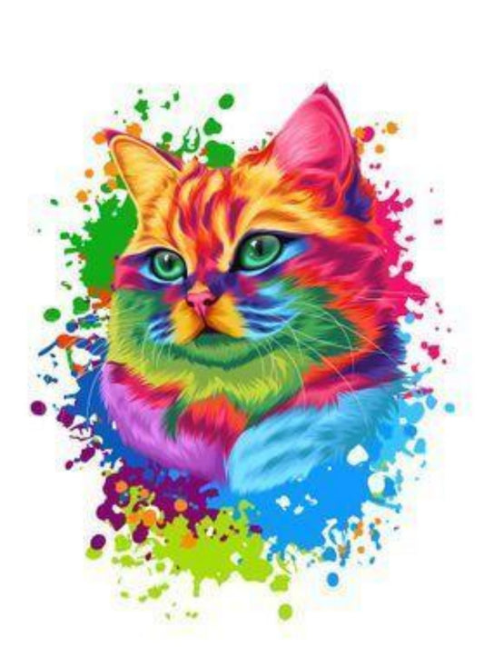 Colorful Cat | Diamond Painting