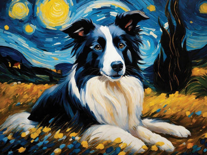 Dog Border Collie | Diamond Painting