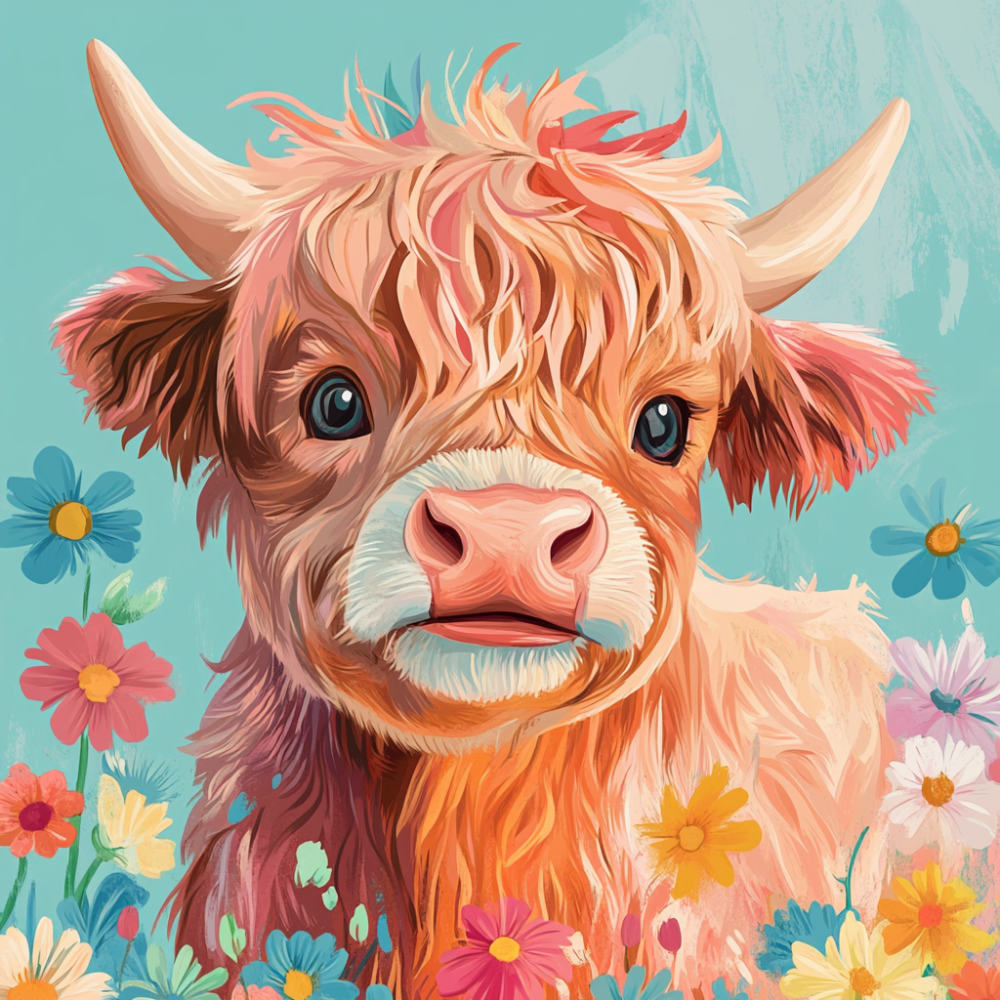 Highland Cow | Diamond Painting