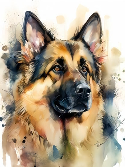 Dog German Shepherd | Diamond Painting