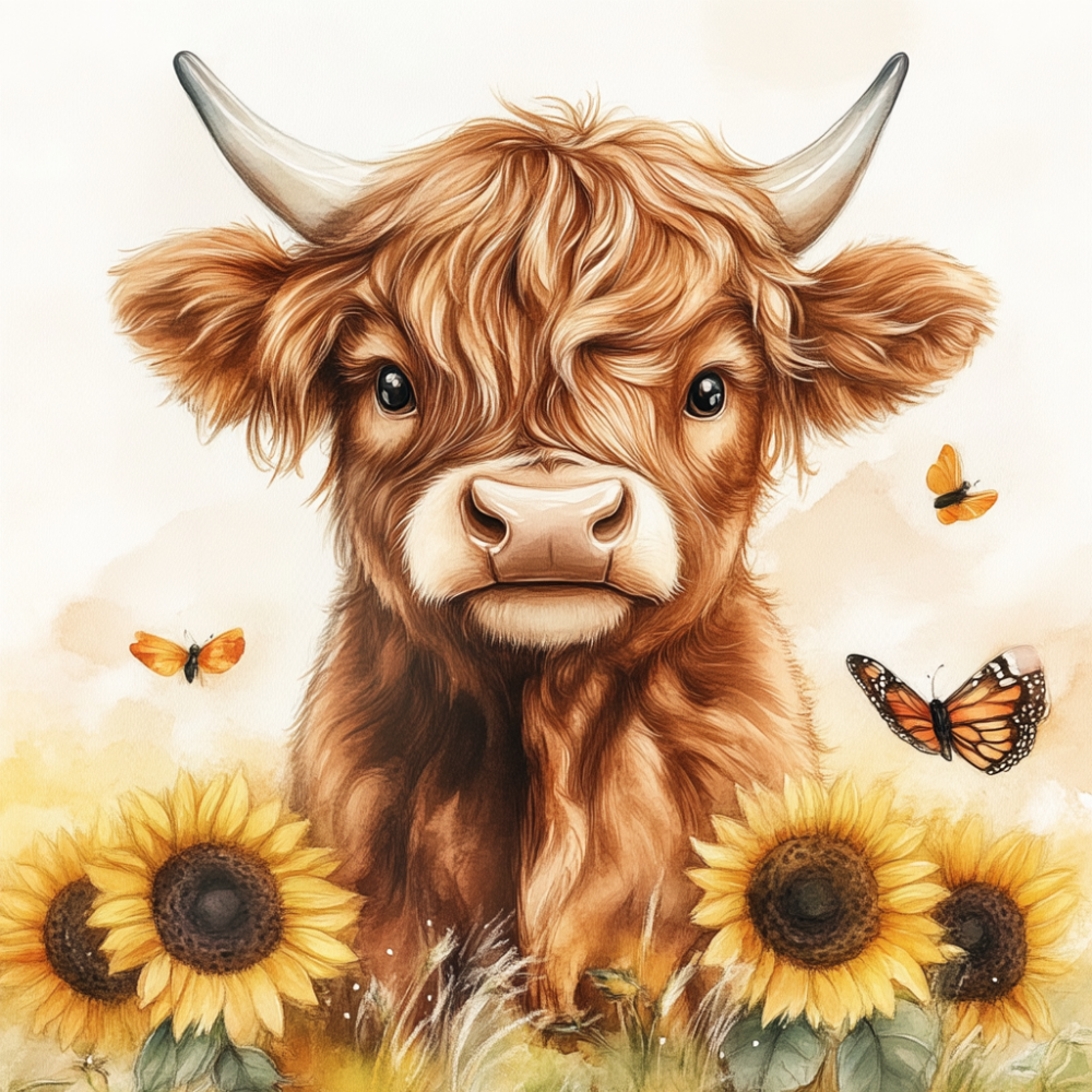 Highland Cow | Diamond Painting