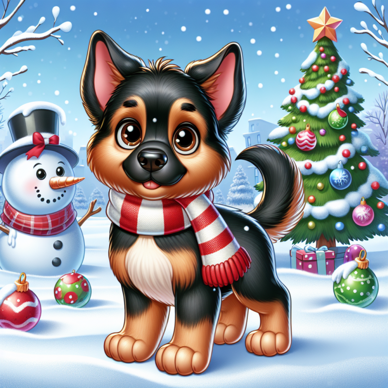 Christmas Dog | Diamond Painting