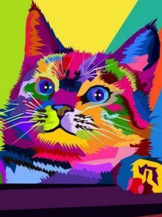 Colorful Cat | Diamond Painting