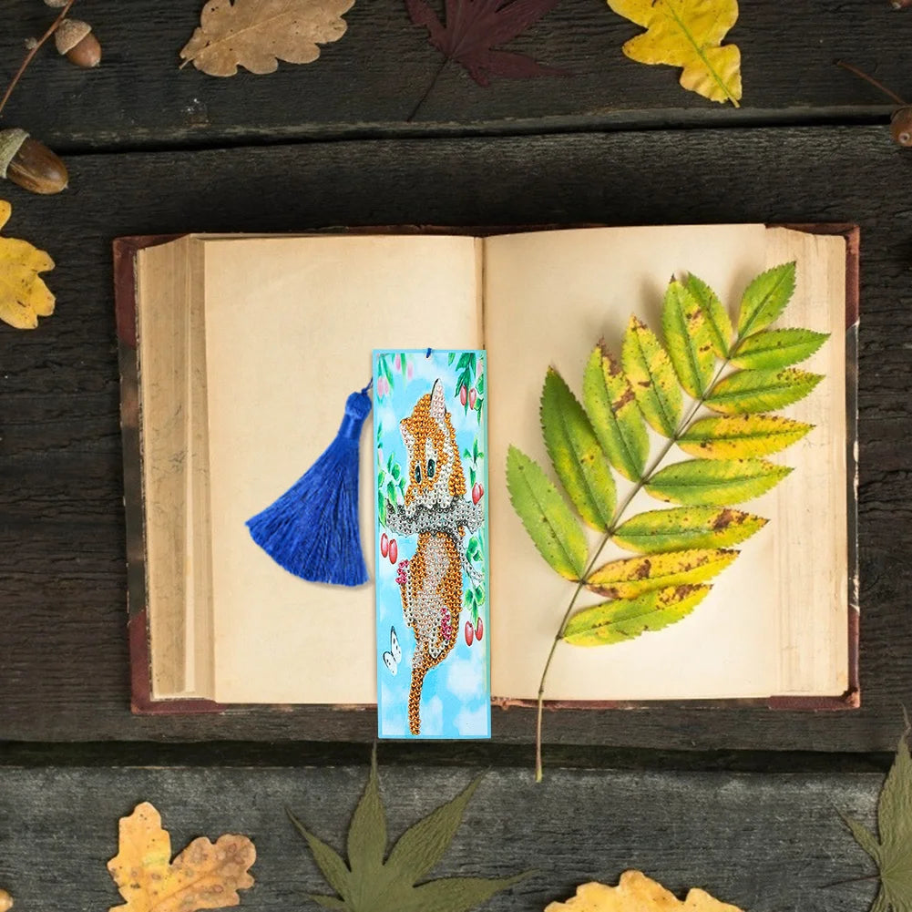 Diy Diamond Painting Leather Bookmark