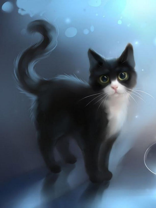 Tuxedo Cat  | Diamond Painting