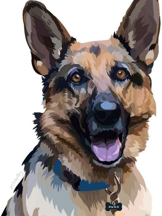 Dog German Shepherd | Diamond Painting