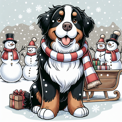 Christmas Dog | Diamond Painting