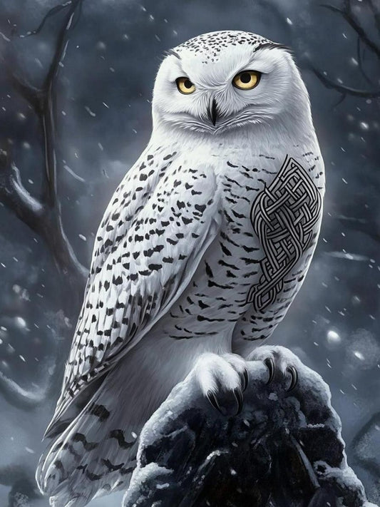 Snowy owl (White Owl) | Diamond Painting