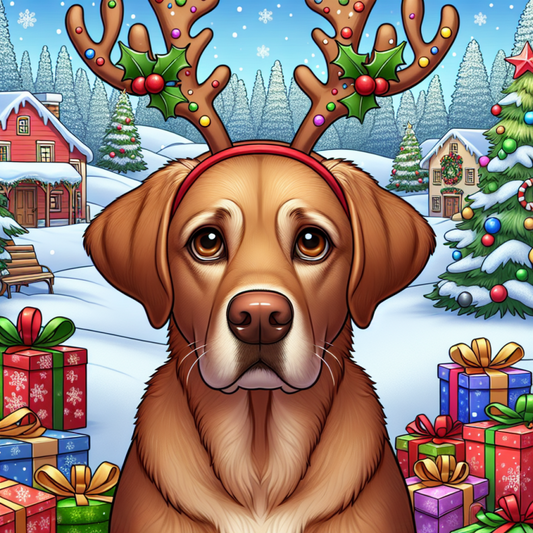 Yellow Labrador Dog | Diamond Painting