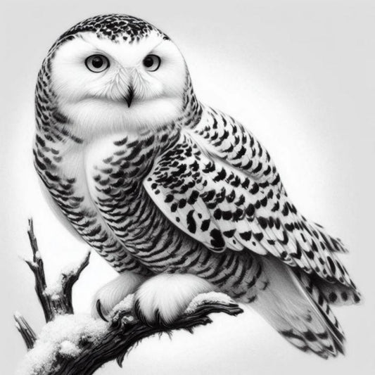 Snowy owl (White Owl) | Diamond Painting