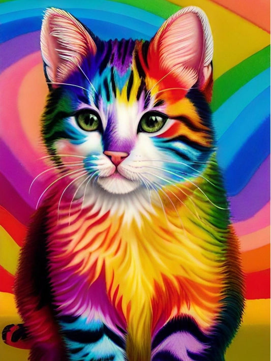 Colorful Cat | Diamond Painting