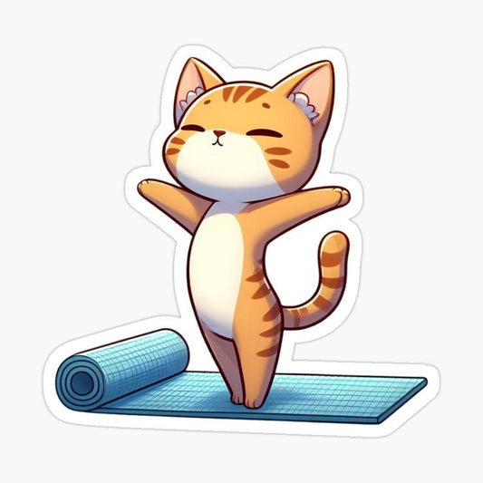 Cats Doing Yoga | Diamond Painting