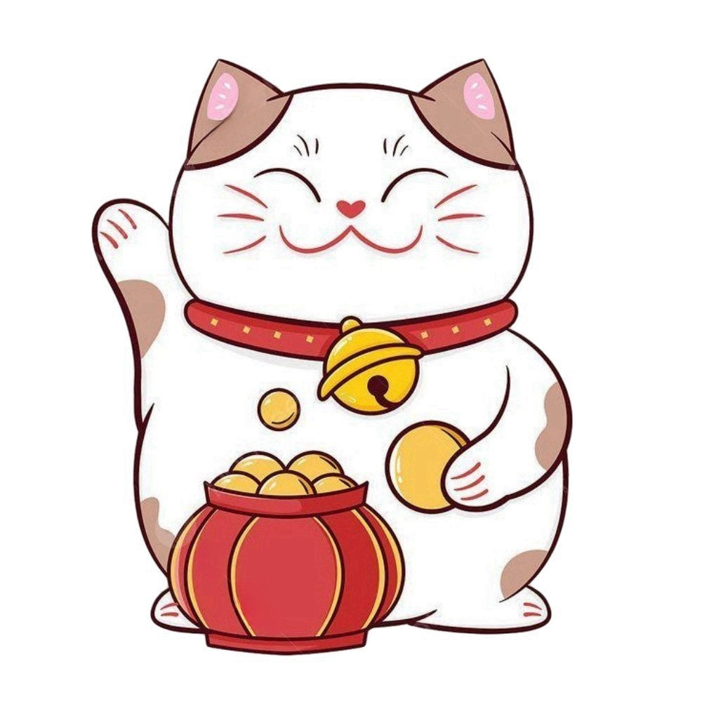 Bell Lucky Cat | Diamond Painting