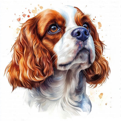 Dog Cavalier King Charles Spaniel | Diamond Painting