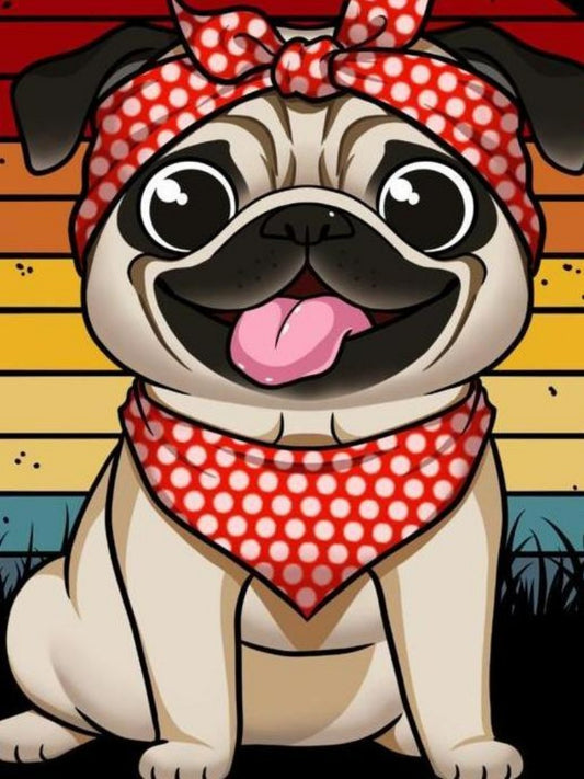 Dog Pug | Diamond Painting