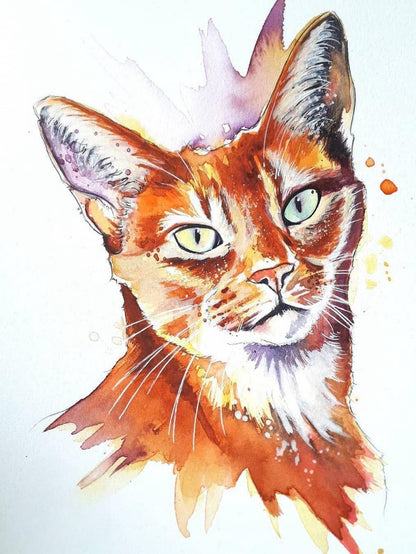 Abyssinian Cat | Diamond Painting