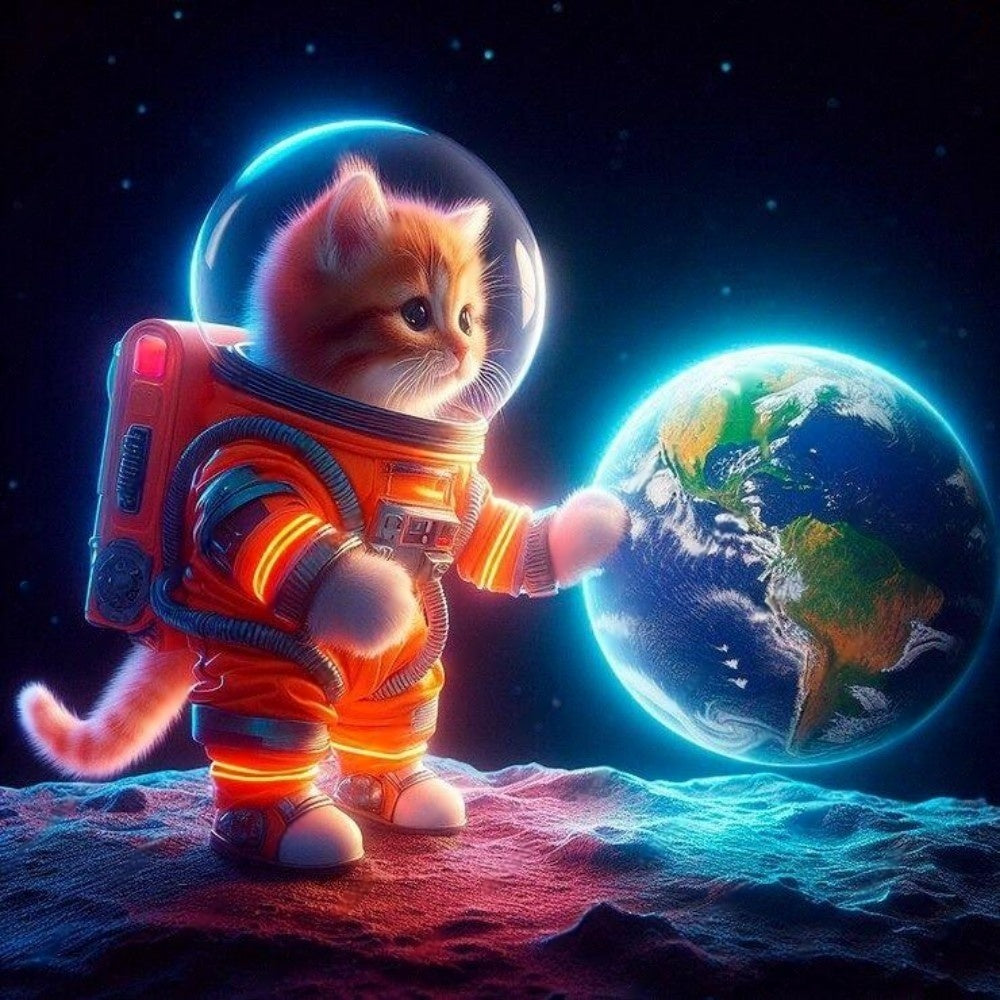 Cats in Space | Diamond Painting