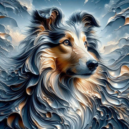 Dog Border Collie | Diamond Painting