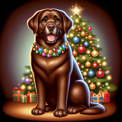 Chocolate Labrador Dog | Diamond Painting