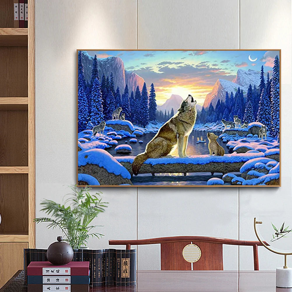 Howling Wolf | Diamond Painting