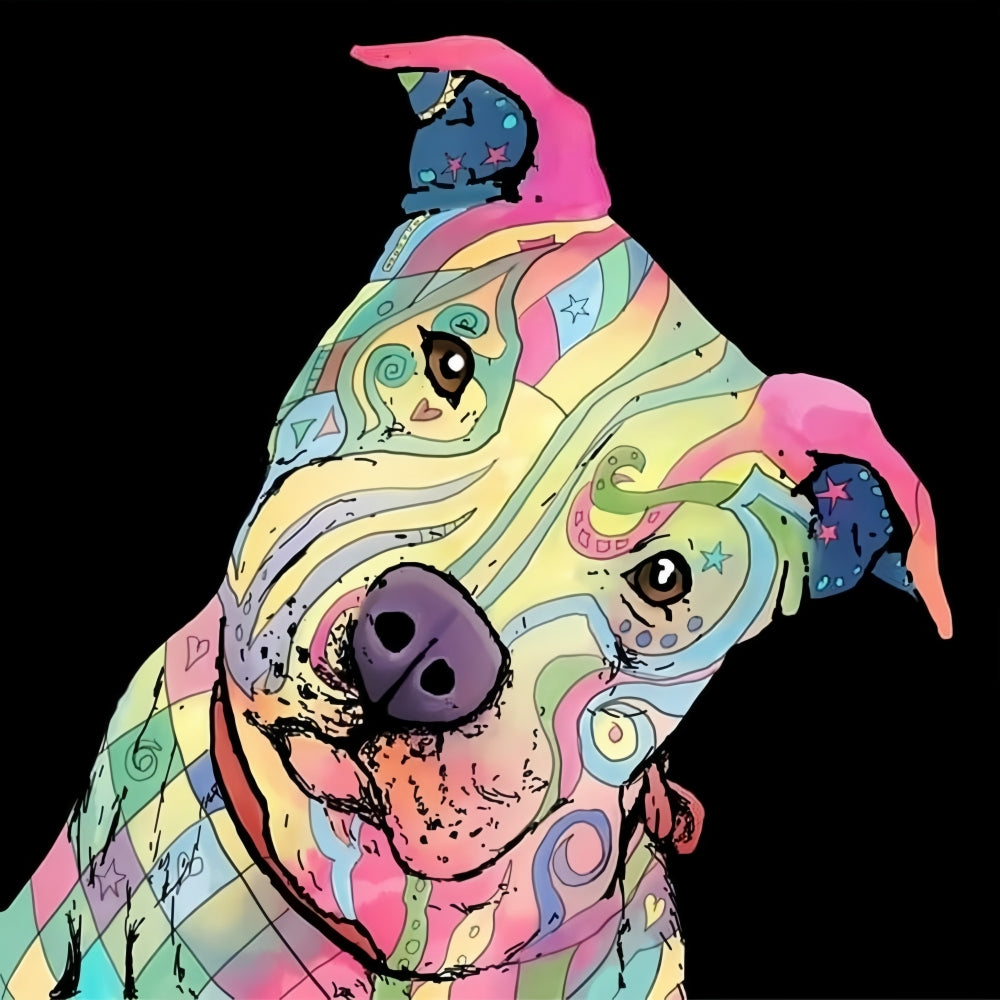 Pit Bull Dog | Diamond Painting