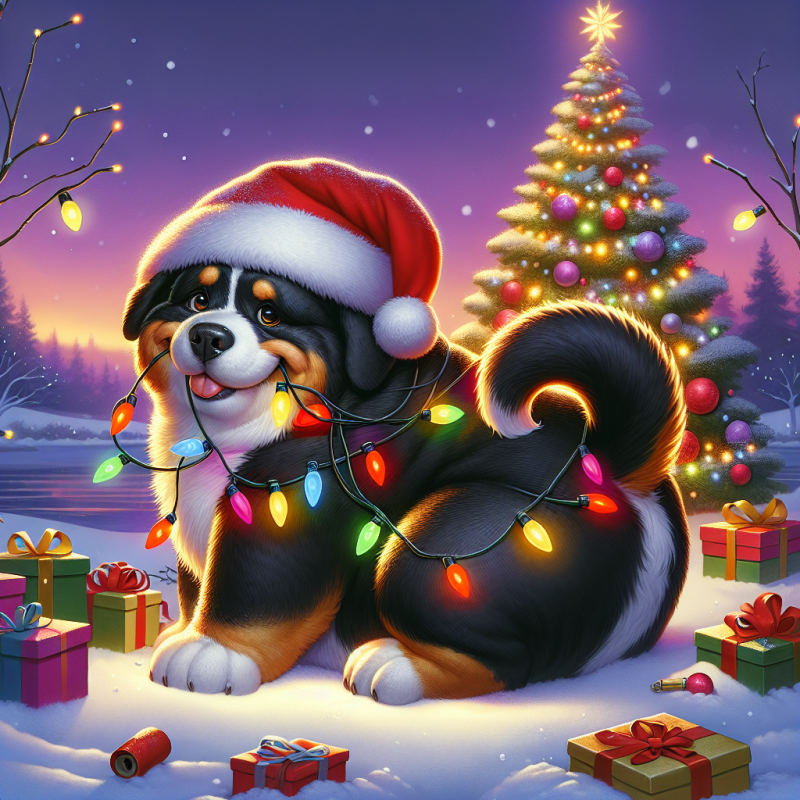 Christmas Dog | Diamond Painting