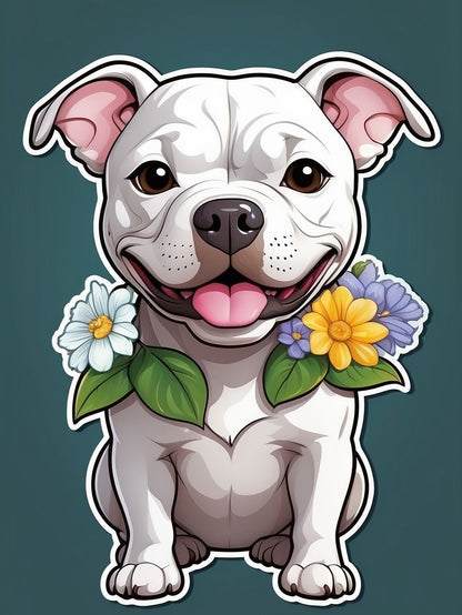 Pit Bull Dog | Diamond Painting