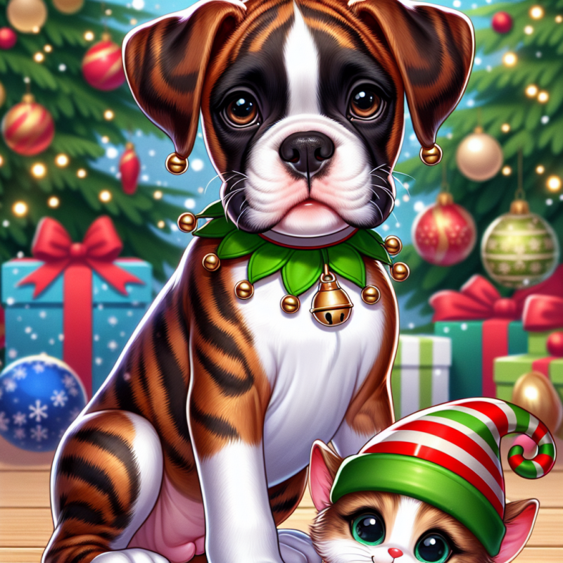 Christmas Dog | Diamond Painting