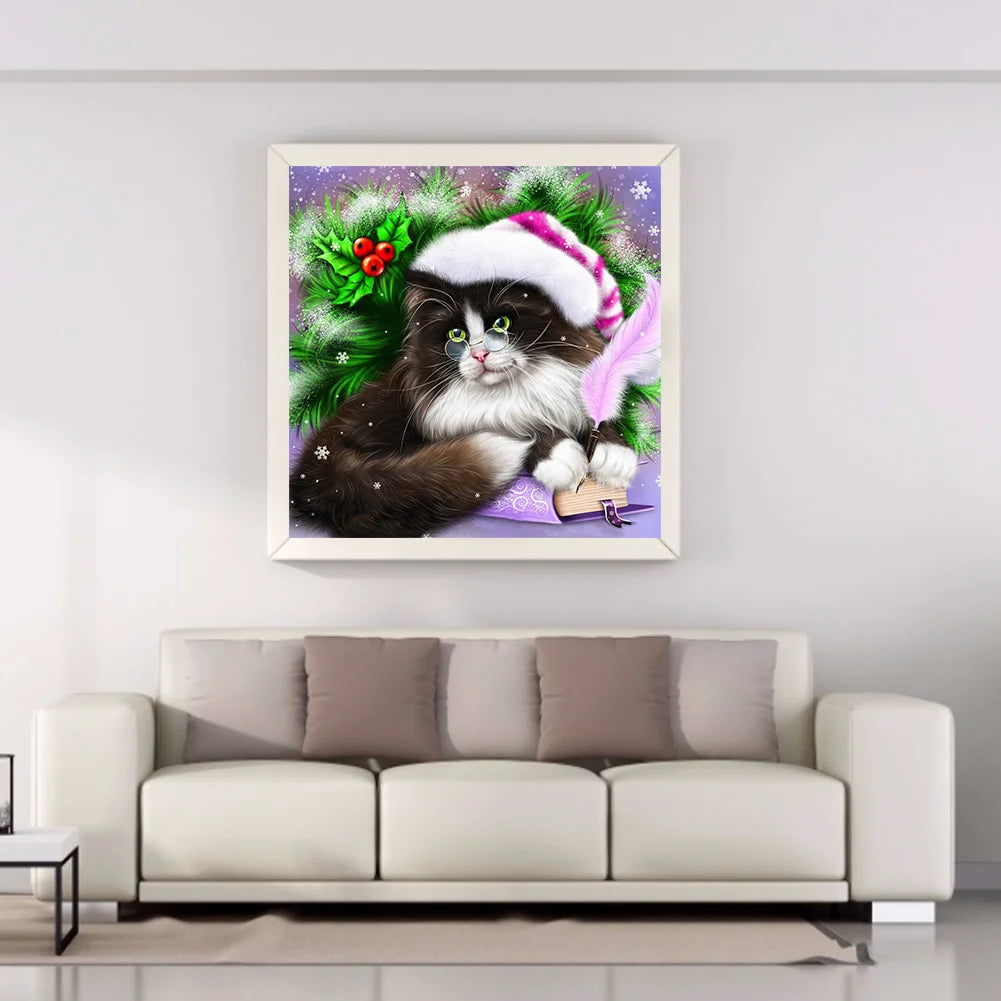 Christmas Cat | Diamond Painting