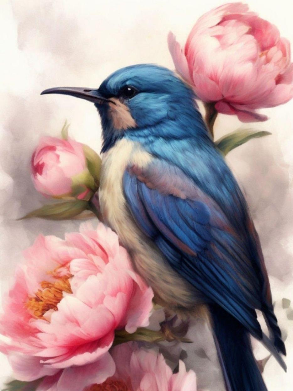 Birds and Flowers | Diamond Painting