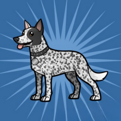 Cattle Dog (Blue Heeler) | Diamond Painting